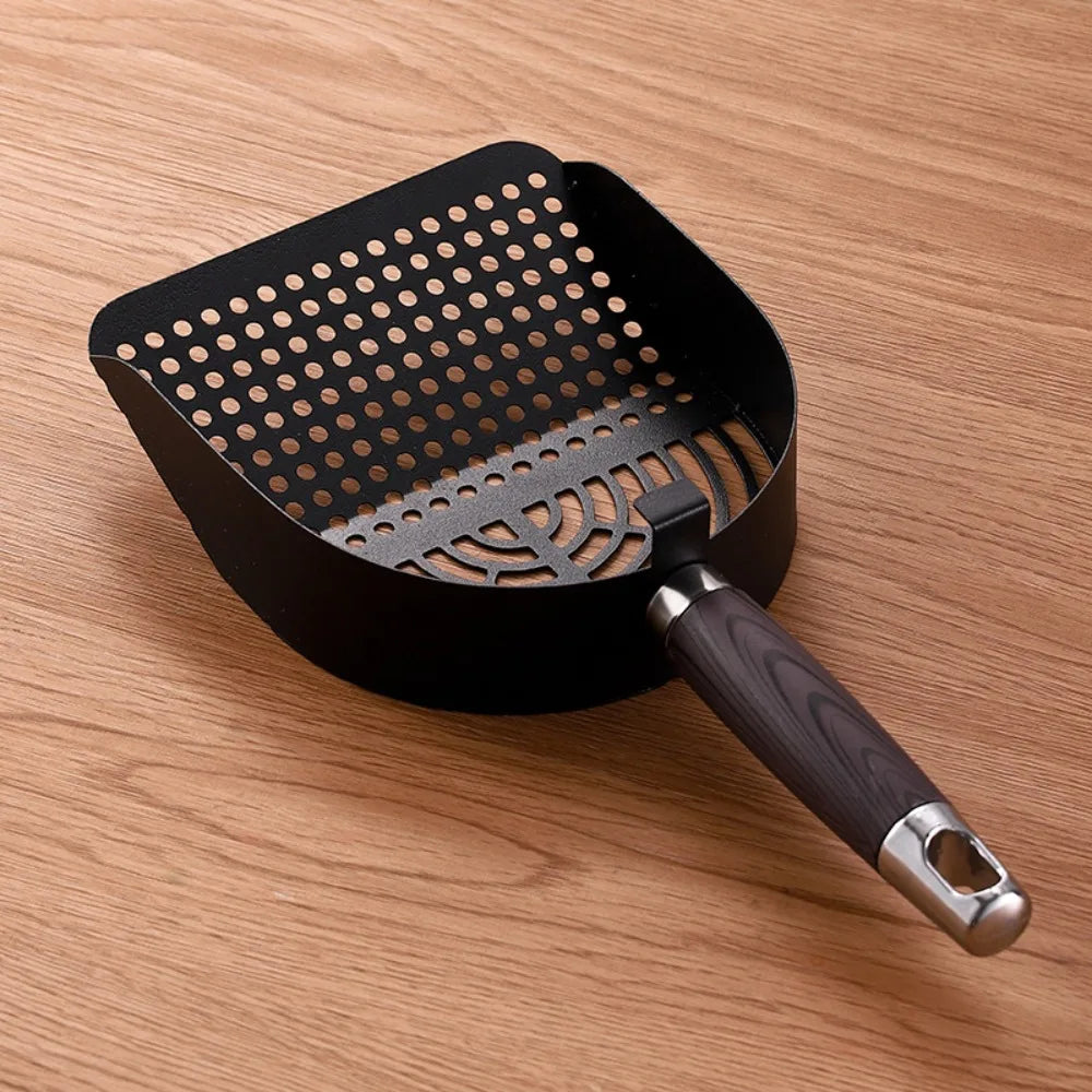 Stainless Steel Cat Litter Scoop – Long Handle Deep Sifter
