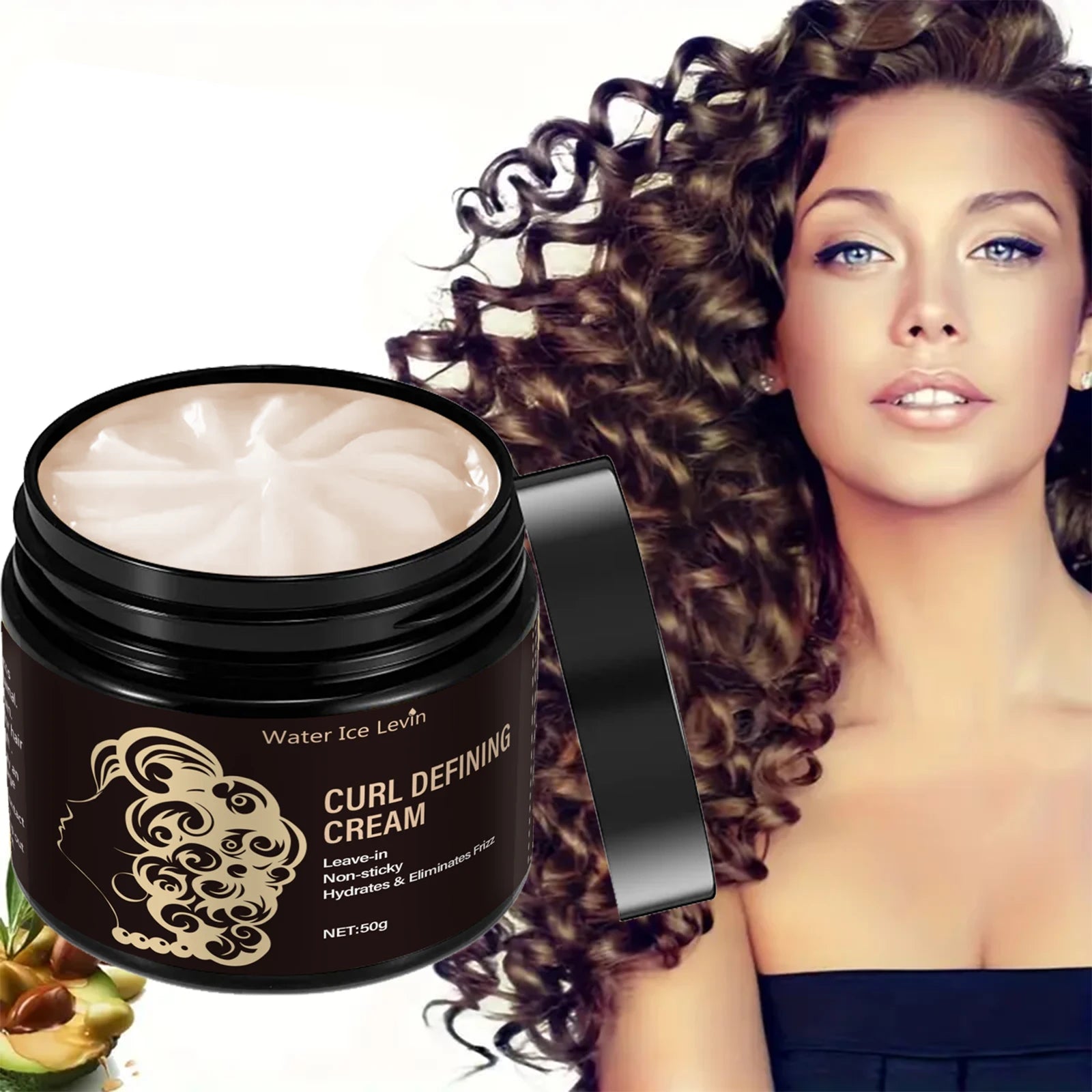 Travel Curl Cream 50g – Coconut Oil Leave-In Frizz Control Leave-In Curl Cream Oasis Select
