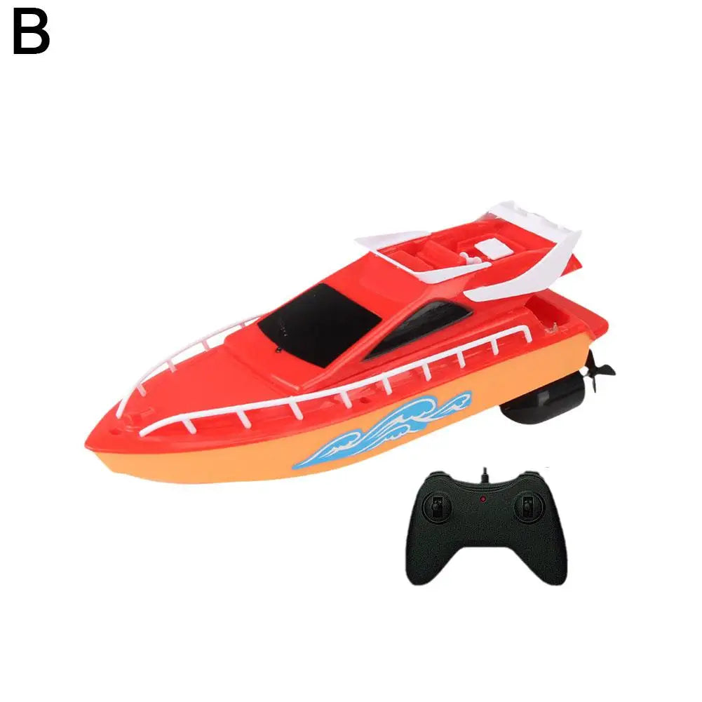 Remote Control Boats Can Be Launched To Simulate High-Speed Speedboats Electric Steamboats Water Park Toys Outdoor Pool Toys Oasis Select red