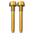 Disc Brake Caliper Bolt Black Titanium Brake Pin Brand New Easy To Install High Quality Replacement Part Cycling Repair Oasis Select GOLD