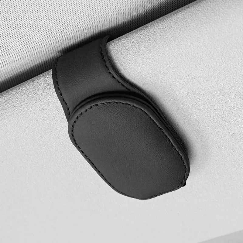 Automotive Car Sun Visor Glasses Case Magnetic Sunglasses Clip Card Ticket Holder Stand Fastener Pen Eyeglasses Accessories Oasis Select K