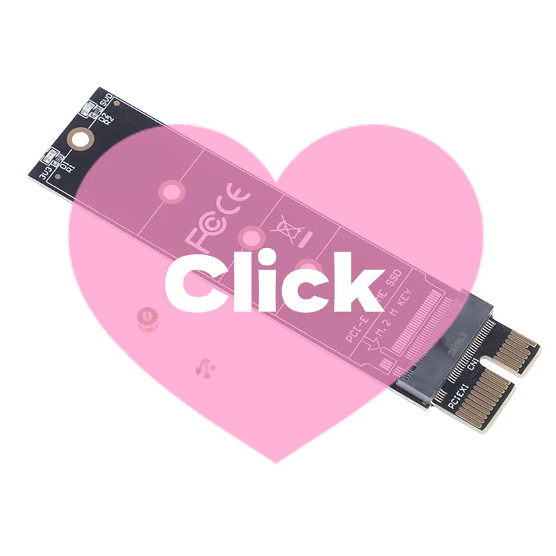PCIE to M2 Adapter NVMe SSD M2 PCIE X1 Raiser PCI-E PCI Express M Key Connector Internal Solid State Drive Oasis Select