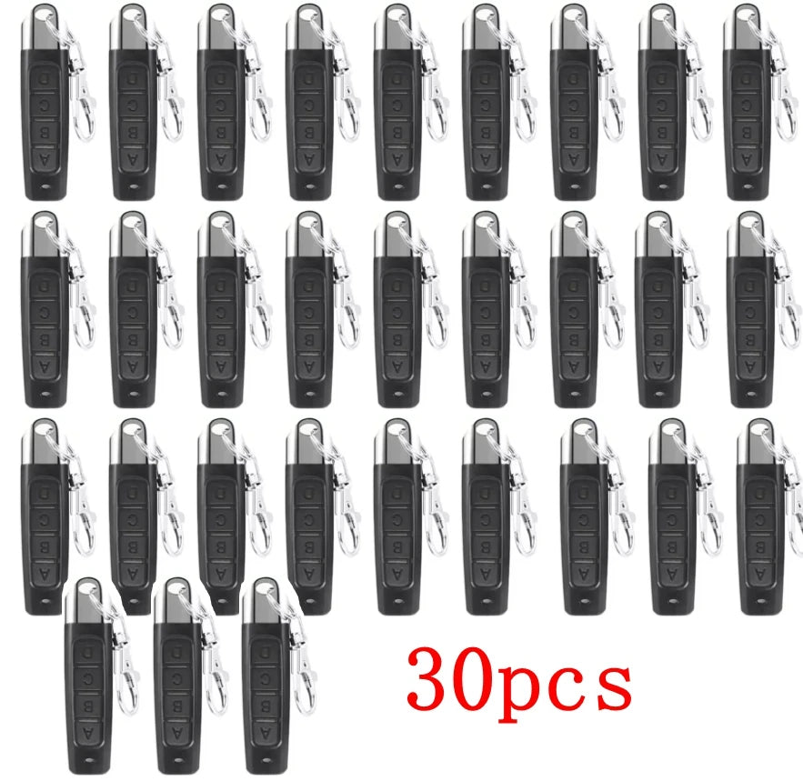 50PCS 433mhz Remote Control Duplicator Universal Remote key Copy Clone Replacement Garage Door Keychain RF 433Mhz Transmitter Oasis Select 30PCS
