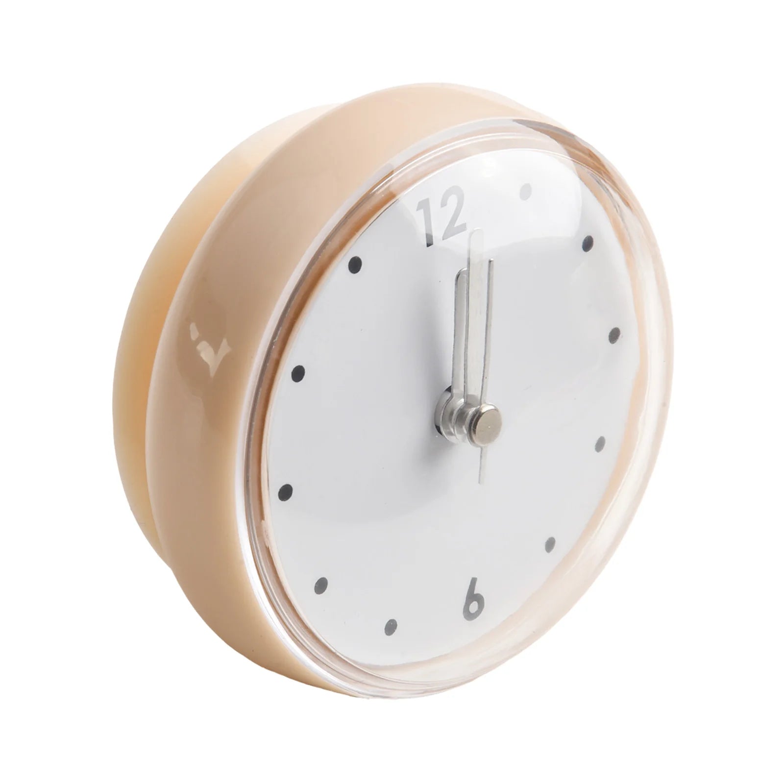 Waterproof And Anti-Fog Design Sucker Wall Clock Plastics 75x75mm Silent Quartz Clocks Sucker Wall Clock For Kitchen Bathroom Oasis Select