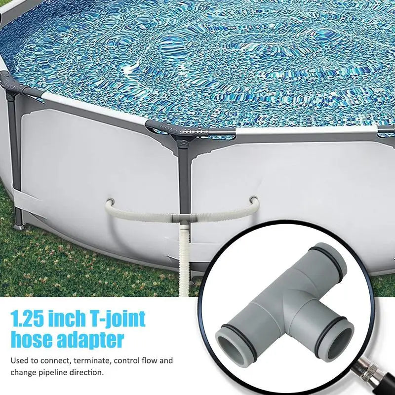 Pool Accessories Swimming Pool Straight Joint Repair Parts T Joint For Water Hose 32MM 1.25in Hose Replacement Adapter Oasis Select