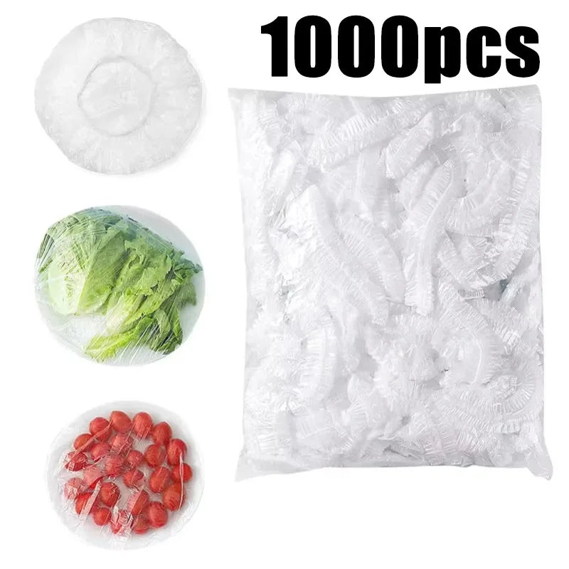 100/500/1000pcs Plastic Wrap, Extra Thick Disposable - Transparent Stretchable Film For Leftovers, Fruits, And Vegetables Oasis Select 1000pcs