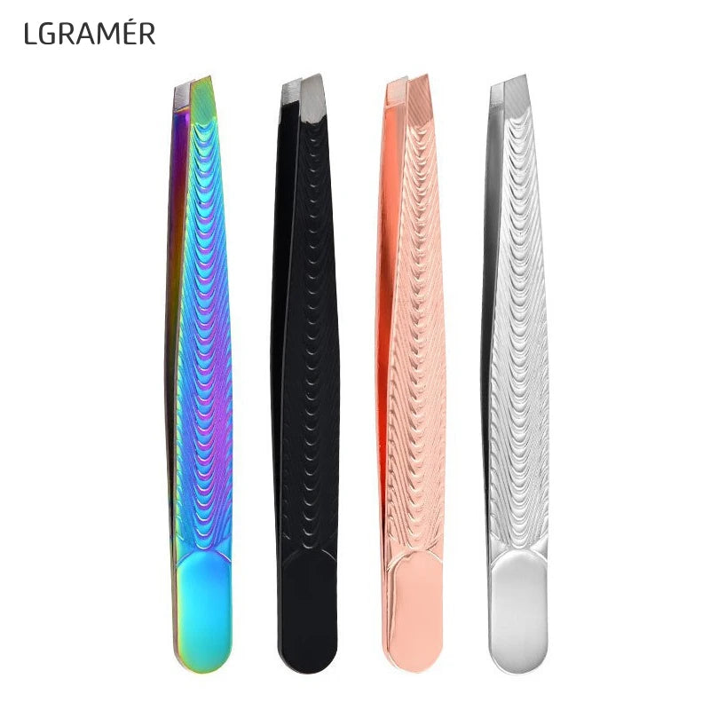Stainless Steel Eyebrow Tweezers – Precision Hair Removal Tool