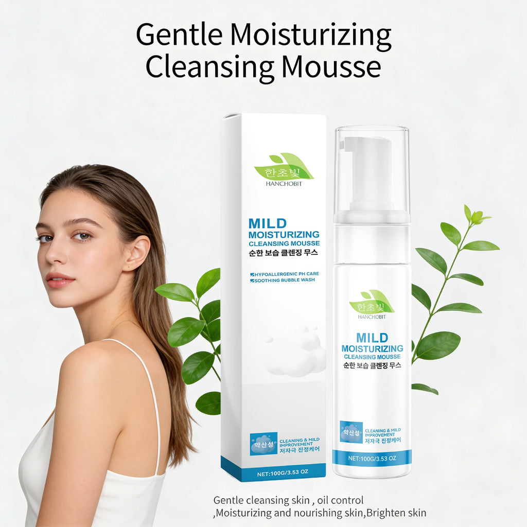 Gentle Moisturizing Cleansing Mousse Centella Face Wash Oil Control Cleansing Pores Shrinking Nourishing Repairing Foam Cleanser Oasis Select