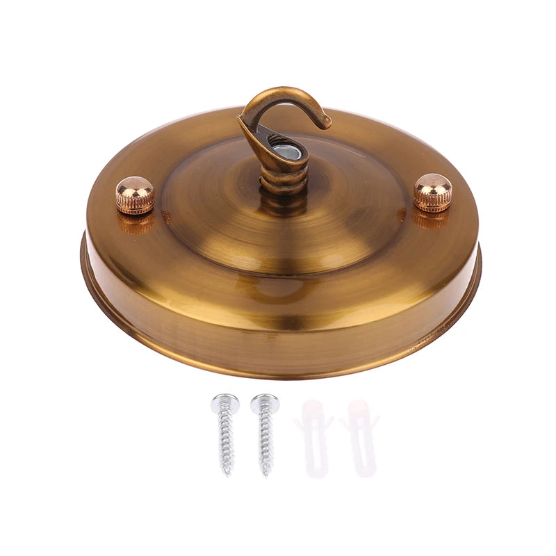 1Pc Lamp Part Ceiling Plate Holder Fitting Wall Hook Light Living Room Pendant Plate 10.5*6cm Household DIY Chandelier Decor Oasis Select Gold