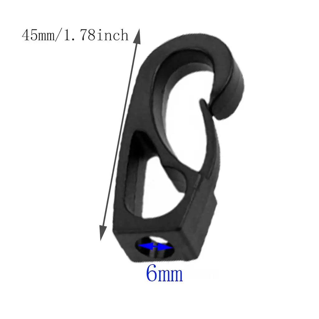 6pcs 10PCS Bungee Cord Nylon Snap Hook Ffor KAYAK Canoe Small Boats Secure FasteningTassel Tie Oasis Select