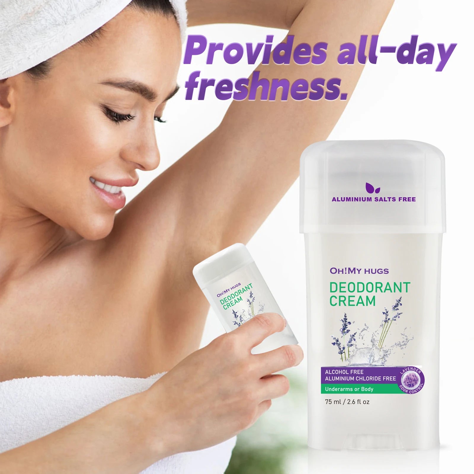 YURHERSU Lavender Deodorant Cream – Unisex All-Day Freshness Deodorant Cream Oasis Select