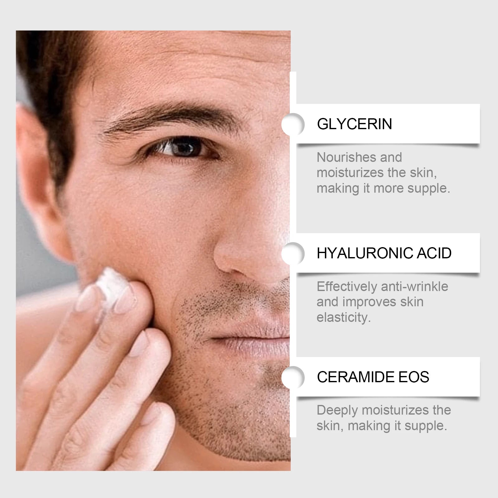 Hyaluronic Acid Facial Cream Deep Nourishing Oil Control Lifting Firming Skin Care Gifts Men Face Moisturizing Creams Oasis Select
