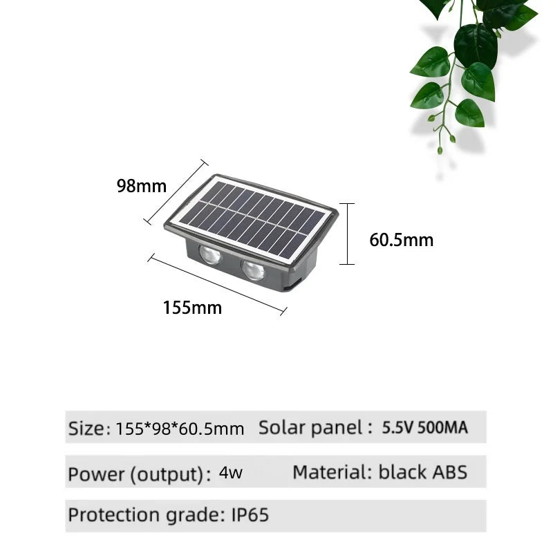 SHINEKNOT Solar LED Outdoor Wall Light | IP65 Waterproof 4W/6W