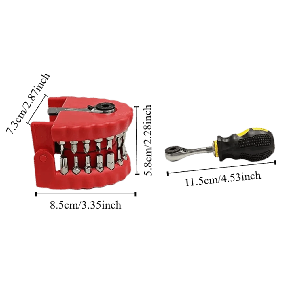 28-Pc Magnetic CR-V Ratchet Screwdriver Set | DIY & Pro Use