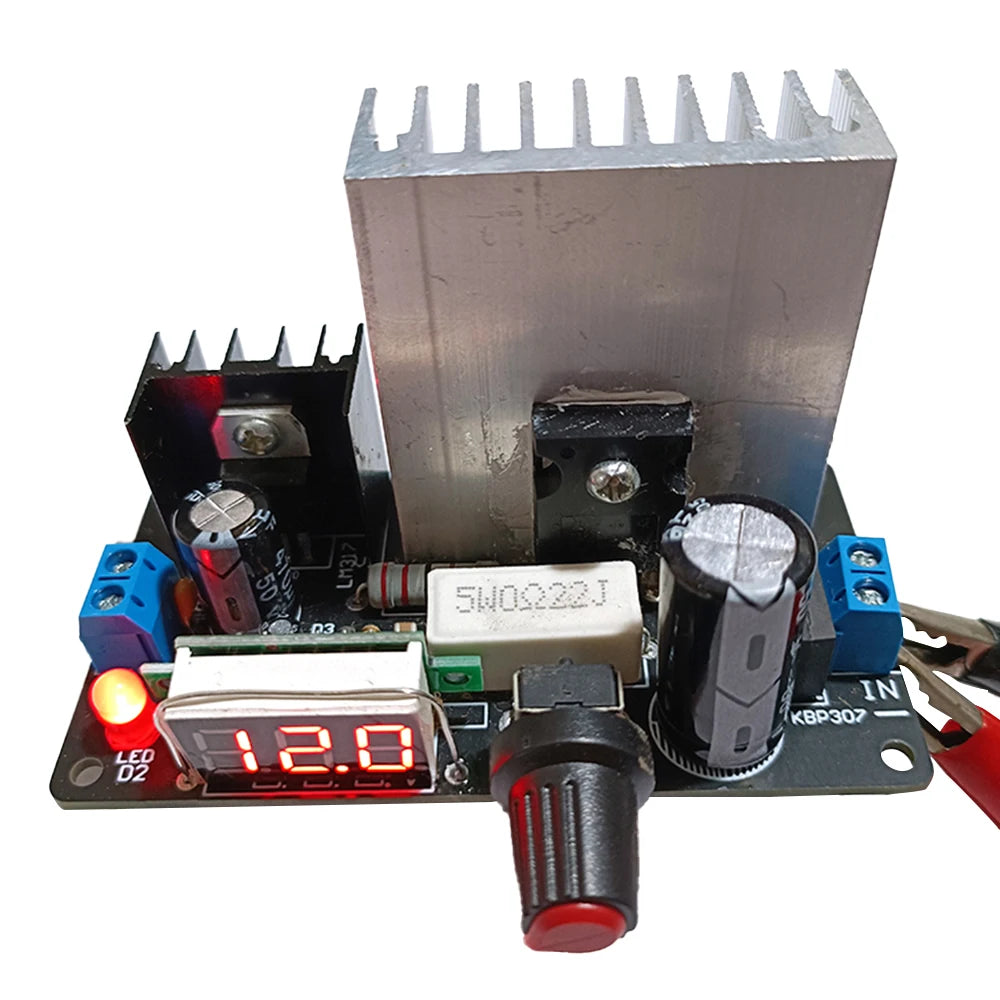 LM317 Power Supply Adjustable Voltage Regulation Module Digital Display With Short Circuit Protection Oasis Select