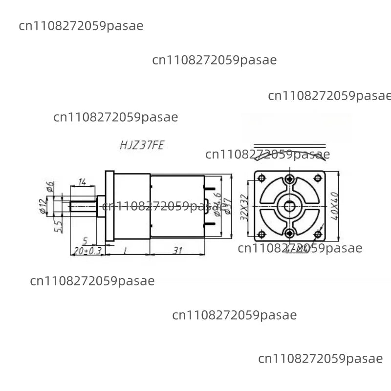 DC 6V 12V 24V Micro Gear Motor – High Torque Low Speed 2Nm
