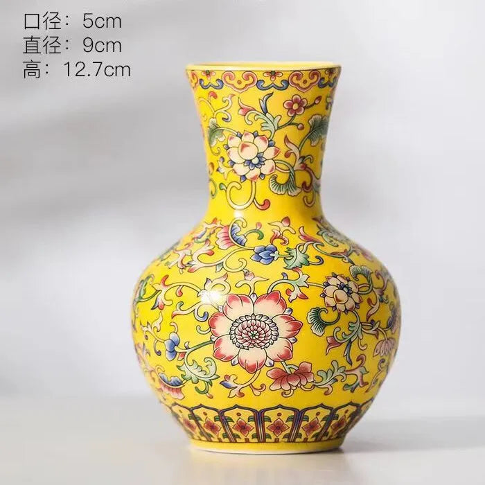 Chinese Table Antique Blue White Porcelain Vase Decoration Crafts