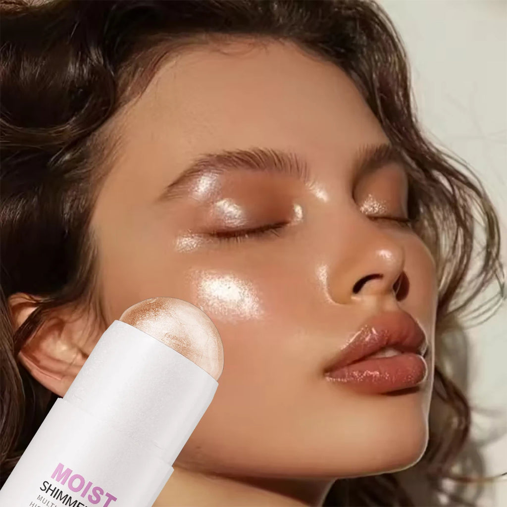 Hello Kiss 5-Color Shimmer Highlighter & Bronzer Stick | Waterproof
