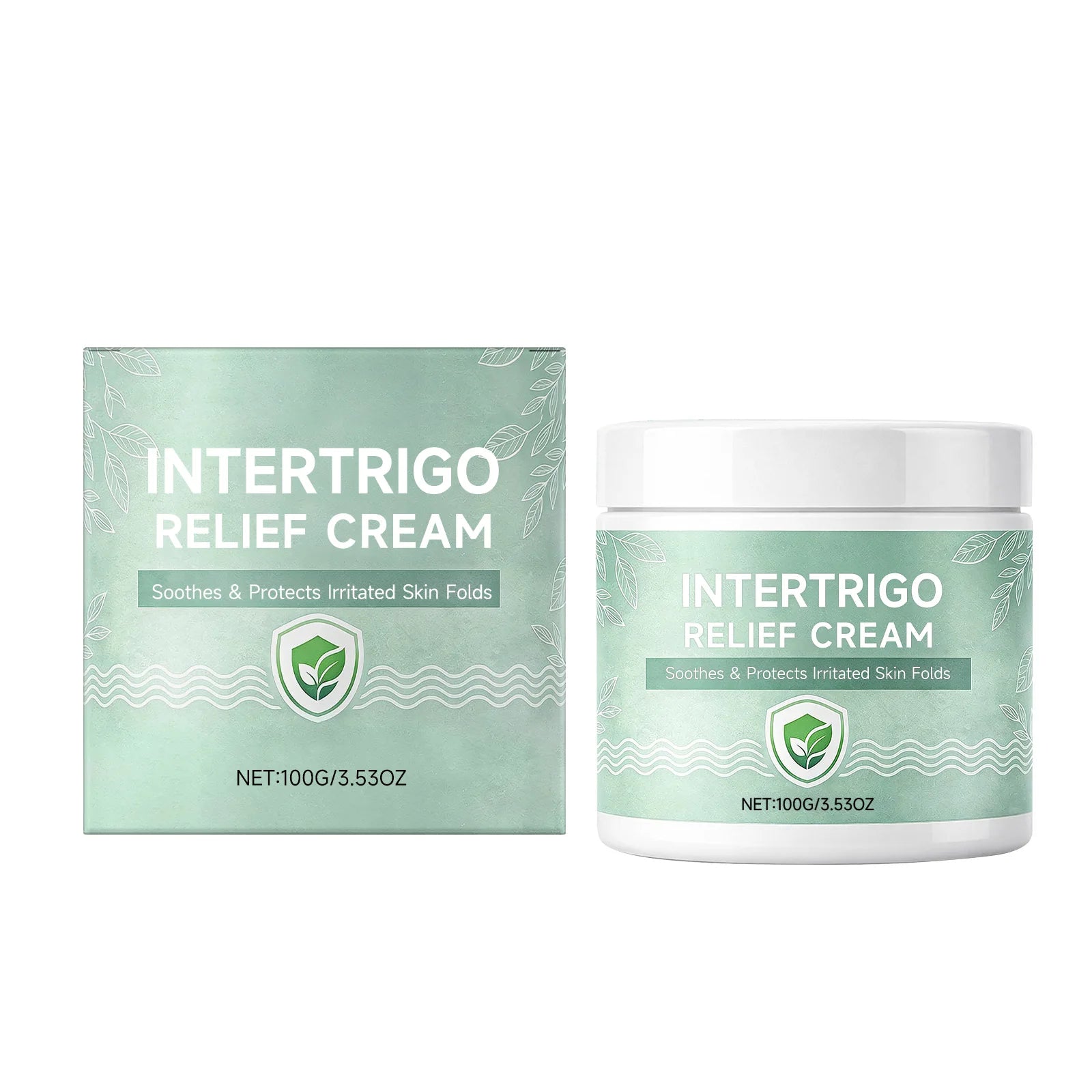 Skin Fold Soothing Cream Intertrigo Relief Helps Support Skin Comfort Moisture Friction Protection Fast-Drying Non-Greasy Smooth Oasis Select 100g Boxed