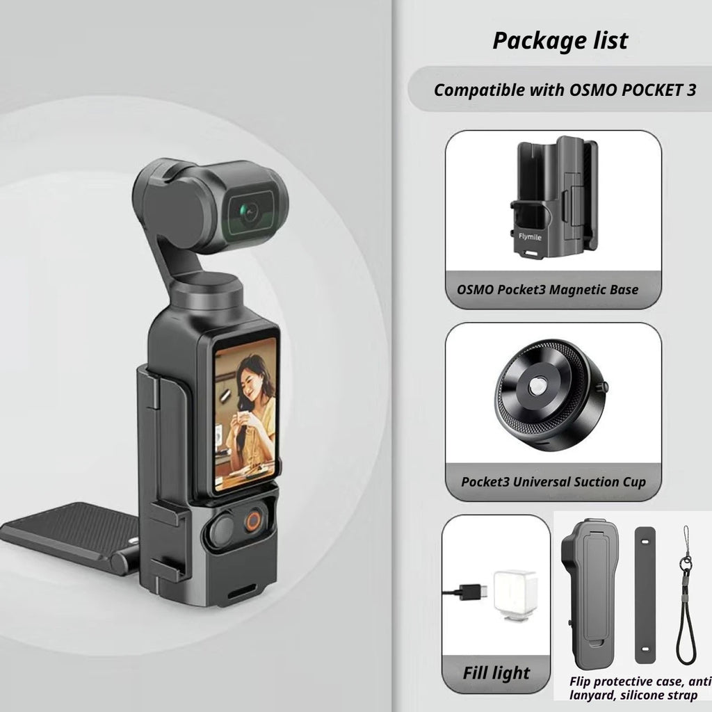 Flymile Magnetic Mount for DJI Osmo Pocket 3 | Vlog & Cycling