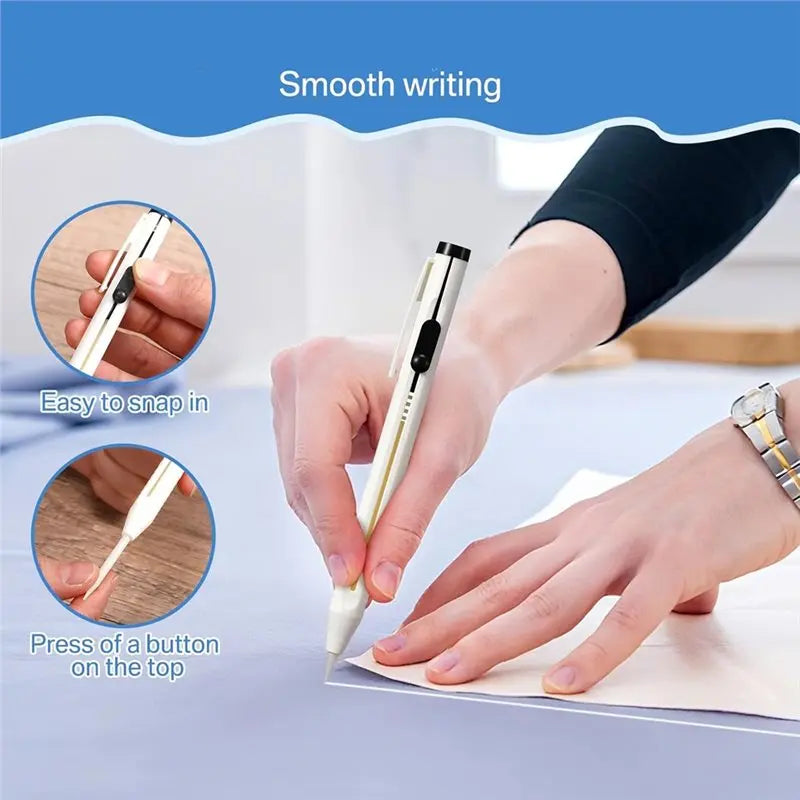 2026-WISH White Chalk Pencil(56Pcs) Tailors Fabric Chalk Pencil Set With Refills For Quilting, For Sewing Dressmaking DIY Crafts Oasis Select