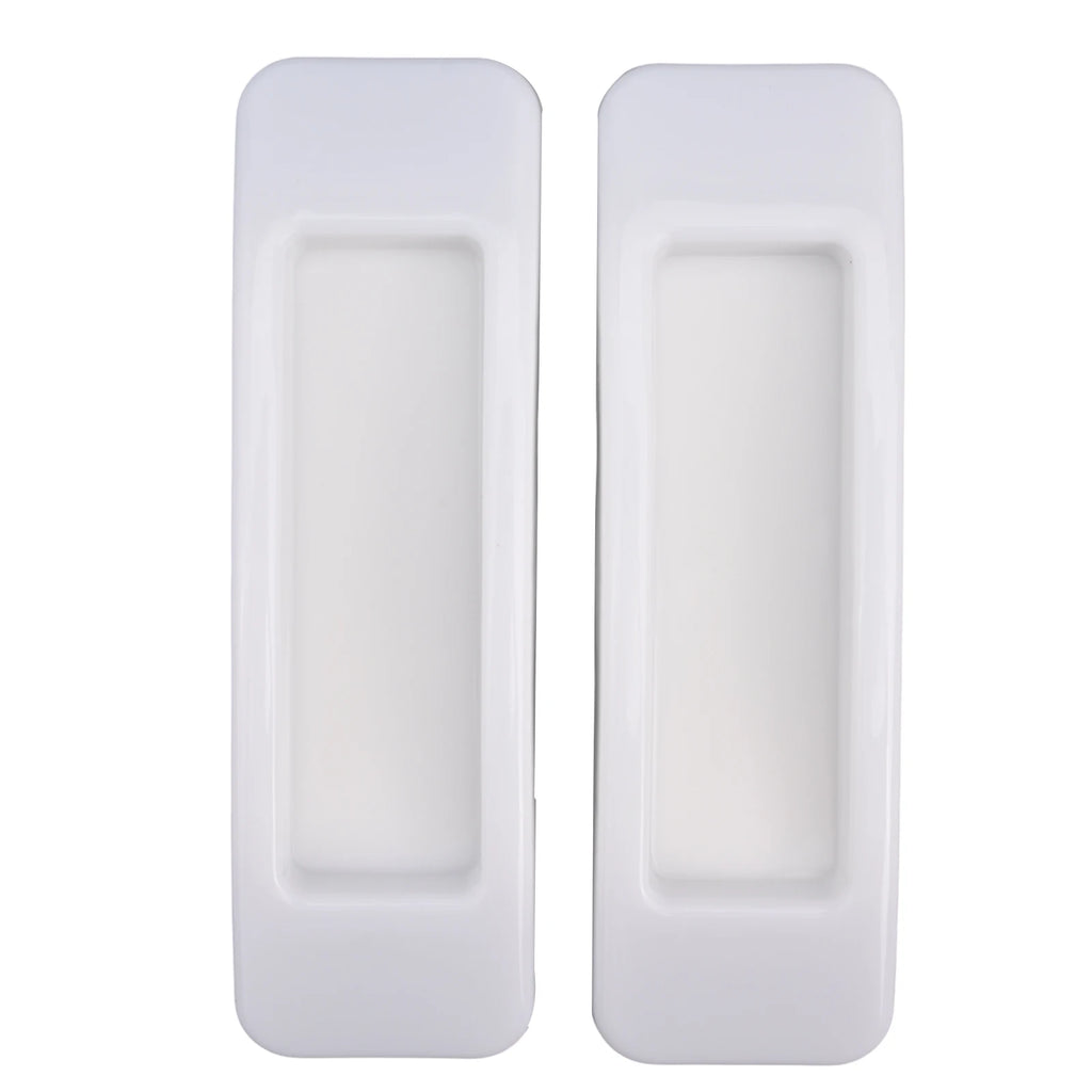 2pcs Window Cabinet Drawer Handles Multi-purpose Handle Self-adhesive Cabinet Sliding Door Glass Handle Oasis Select white
