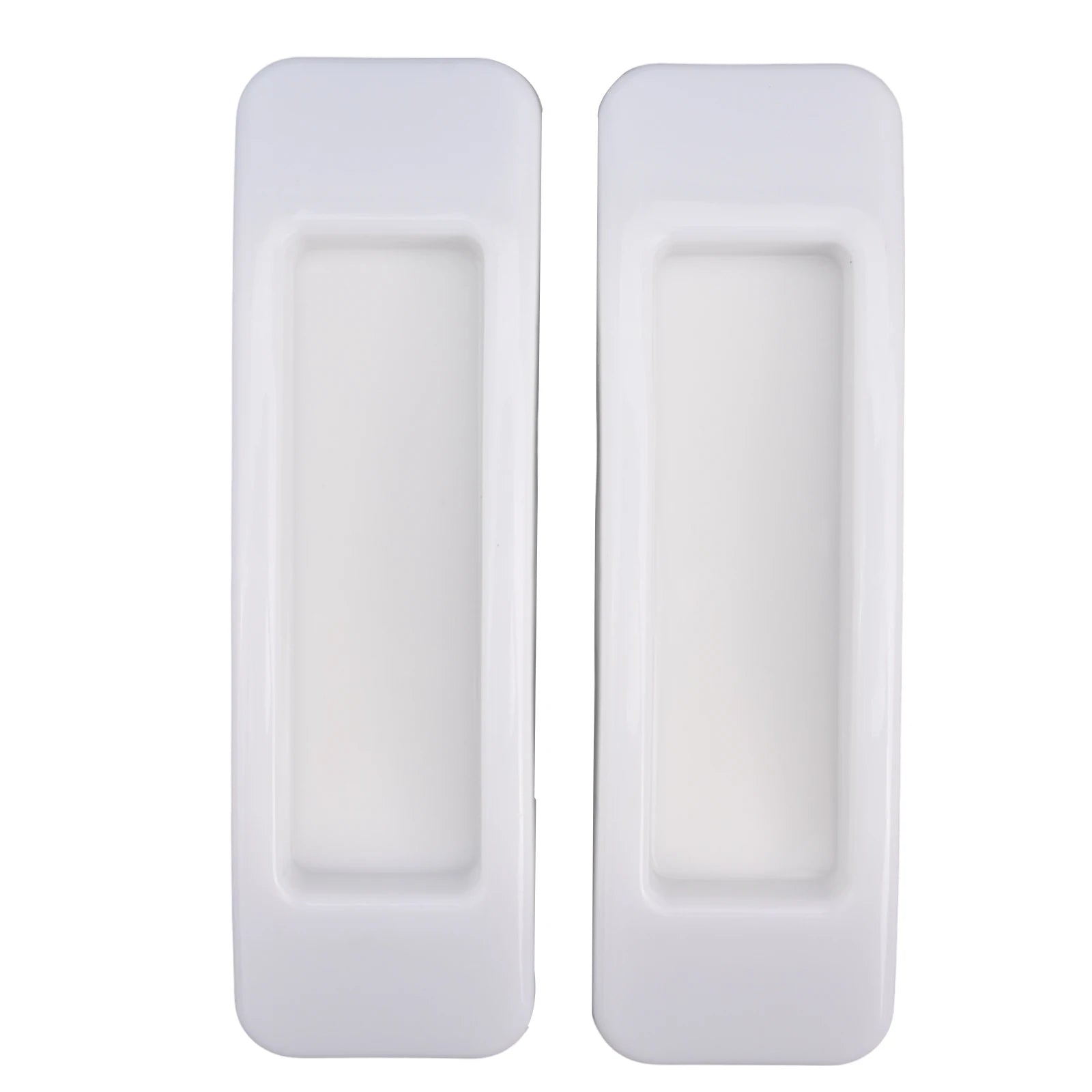 2pcs Window Cabinet Drawer Handles Multi-purpose Handle Self-adhesive Cabinet Sliding Door Glass Handle Oasis Select white