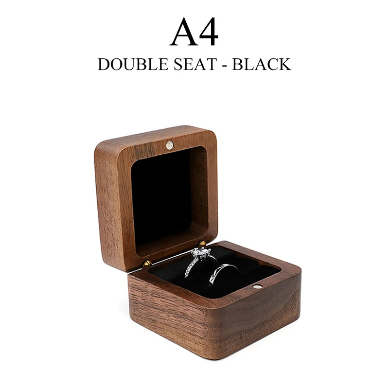 Luxury Wood Jewelry Box Wedding Ring Box Earring Rings Box Jewelry Organizer Box Jewelry Gift Packaging Box Bracelet Package Oasis Select A4