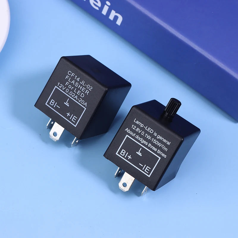 CF13KT CF13 CF14 Universal 3 Pins 12V 0.02A-20A Adjustable LED Turn Light Flasher Flash Relay Motorcycle Switch Oasis Select