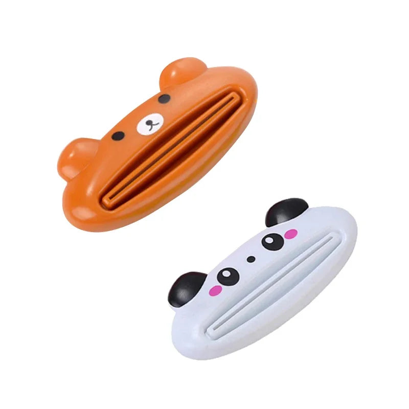 1/2/3pcs Cute Animal Multifunction Squeezer / Toothpaste Squeezer Home Commodity Bathroom Tube Cartoon Toothpaste Dispenser Oasis Select 2pcs mix 2