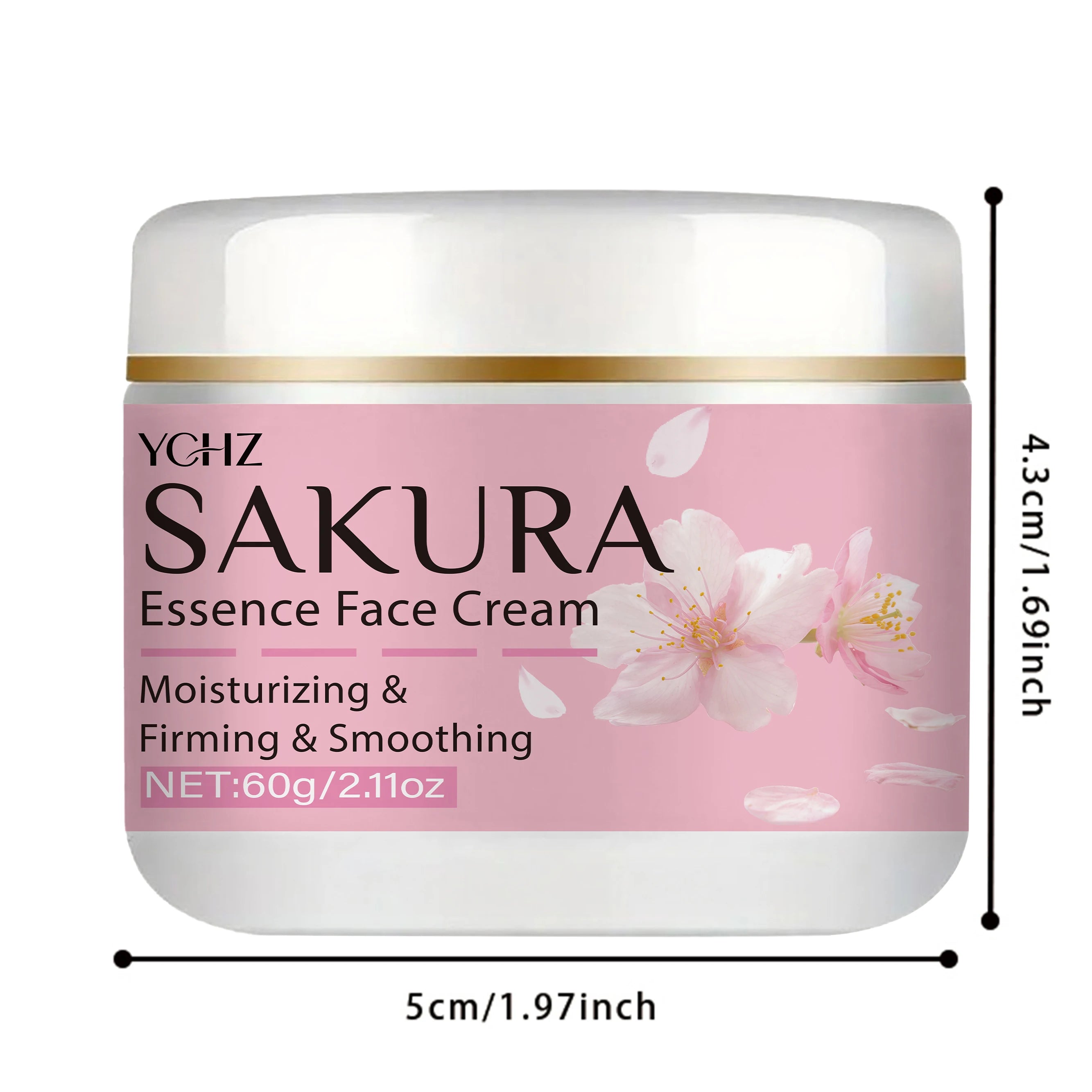 YCHZ Sakura Facial Cream – Moisturizing & Firming | 60g