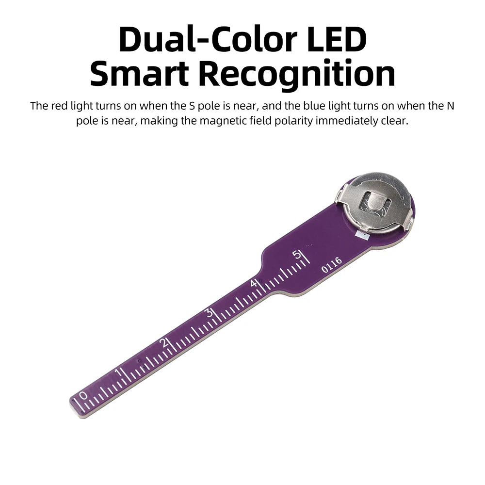 Handheld Magnetic Pole Detector Close Range Dual Color LED Induction Magnet Direction Recognition NS Identification Module Oasis Select