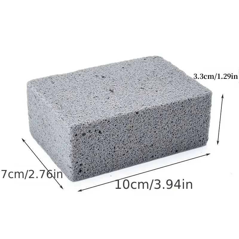 1pc BBQ Grill Cleaning Brush Brick Block Barbecue Cleaning Stone Pumice Brick For Barbecue Rack Outdoor Kitchen BBQ Tools Oasis Select