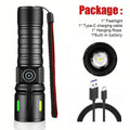 Mikenoon Rechargeable LED Zoom Flashlight | Camping Torch