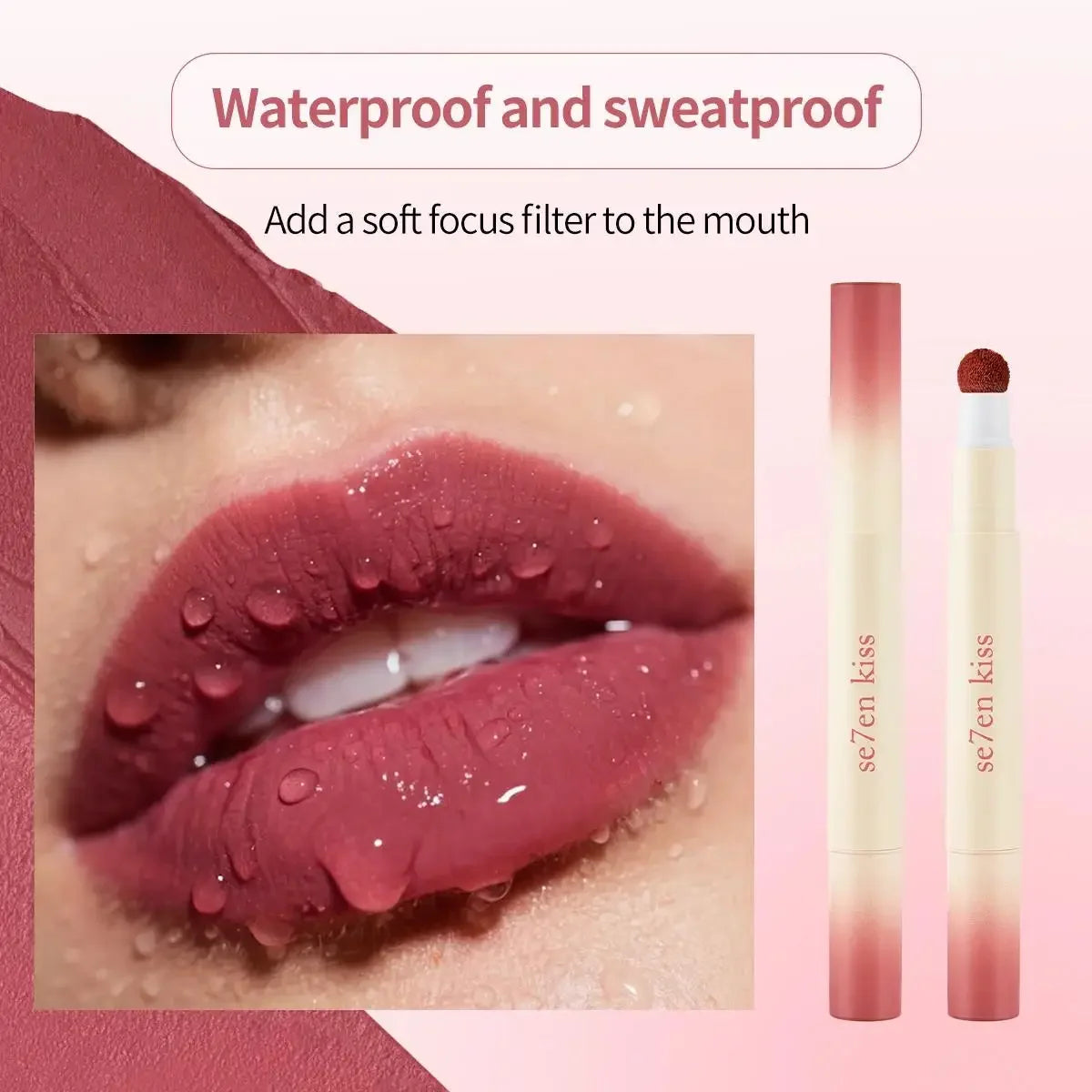 Se7en Kiss Velvet Matte Air Cushion Lip Cream – Waterproof