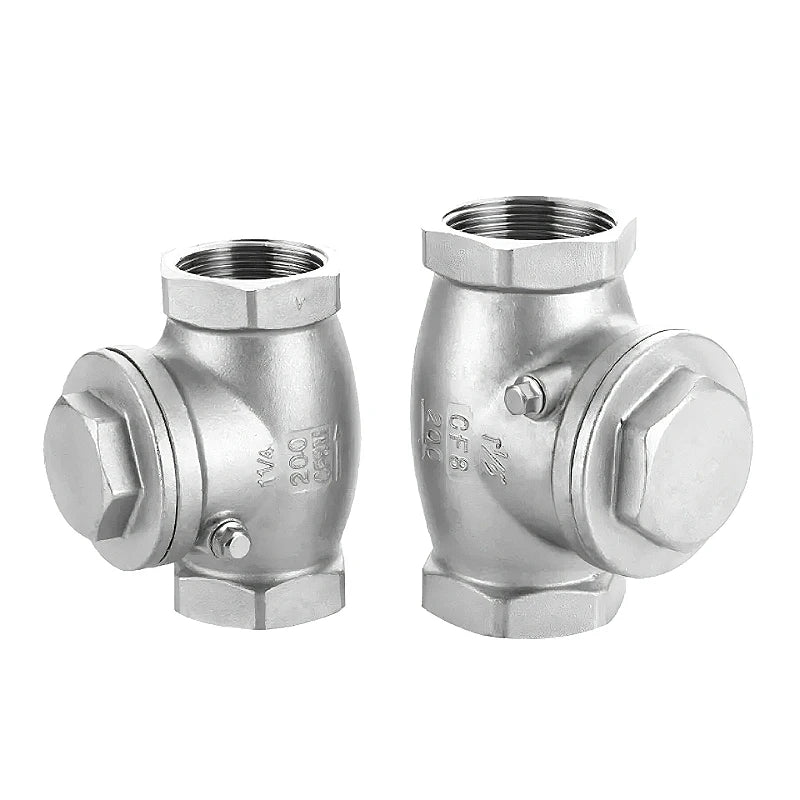 304 Stainless Steel Horizontal Check Valve 2/3/4/6 Point Swing Check Valve Internal Thread Oasis Select