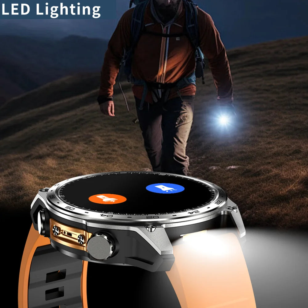 Outdoor Smart Watches GPS Sports App Download 4GB Memory Smartwatch Men Offline Map Waterproof MP3 MP4 LED Lighting Blue Tooth Oasis Select