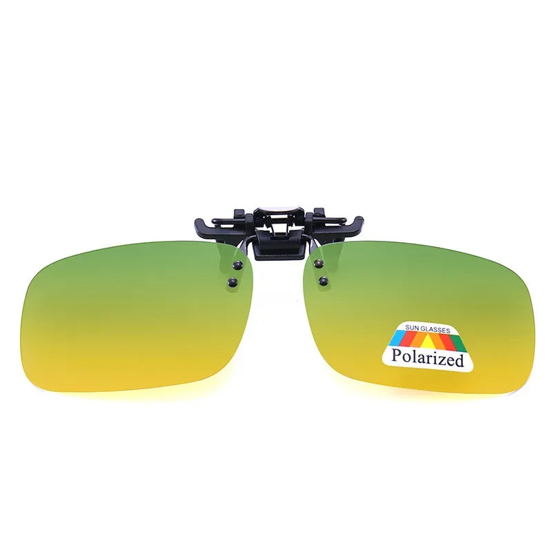 Polarized Clip Sunglasses Myopia Glasses Clip Driver Fishing Night Vision Myopia Clip-on Sun Shading Eyeglasses Oasis Select