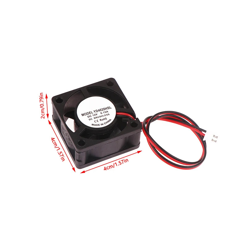 1pc DC 5V/12V/24V Computer CPU Cooler Mini Cooling Fan 40MM 40x40x20 Small Exhaust Fan for ender 3 CR10 3D Printer 2pin DC4020 Oasis Select