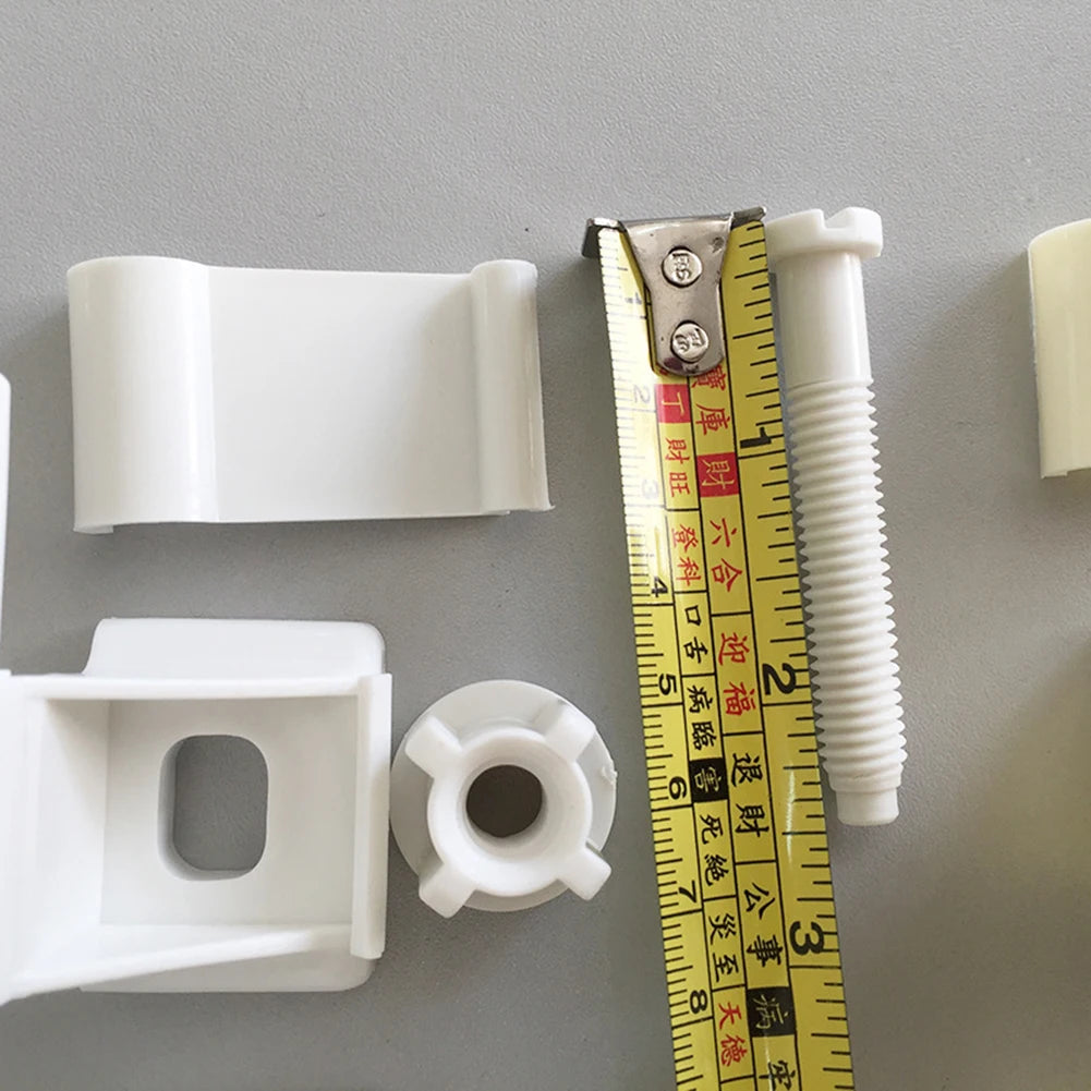 Toilet Seats Hinge Bolts Set Plastic White Toilet S-Eat Hinge Replacement Kit Toilet Seats Fastener Bathroom Accessories Oasis Select