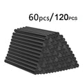 T TOVIA 60pcs/120pcs Black Hot Melt Glue Sticks for Hot Melt Glue Gun Craft Album Alloy Accessories Repair Tools Oasis Select 100mm 120pcs