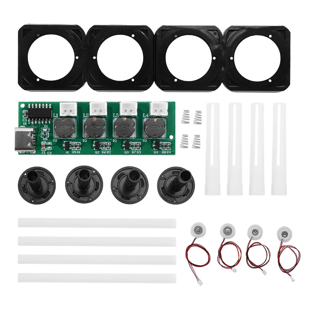 DC 5V Switchable Four Spray Humidifier Module Atomization Control Board DIY Ultrasonic Atomizer TYPE - C Interface Oasis Select