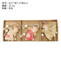 Christmas Decorations Wooden Elderly Snowman Combination Hanging Christmas Tree Pendant Oasis Select Angel