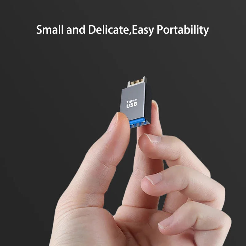 USB 3.1 Type E to USB-C Front Panel Header Adapter – 10Gbps USB Header Adapter Oasis Select