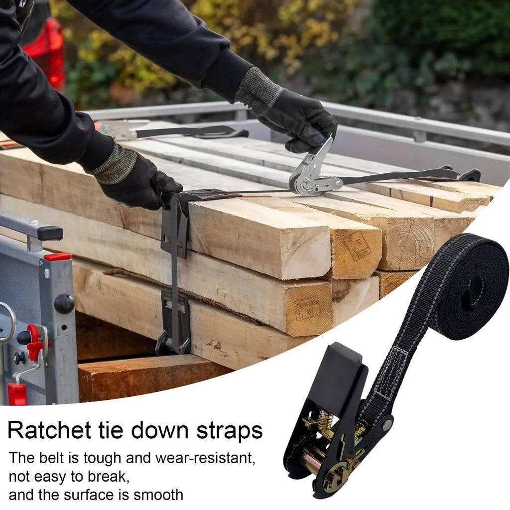 Cargo Strap Ratchet Tensioner Freight Car Fixed Tightener Tighten Rope For Luggage Goods Transportation Outdoor Ratchet Belt Oasis Select