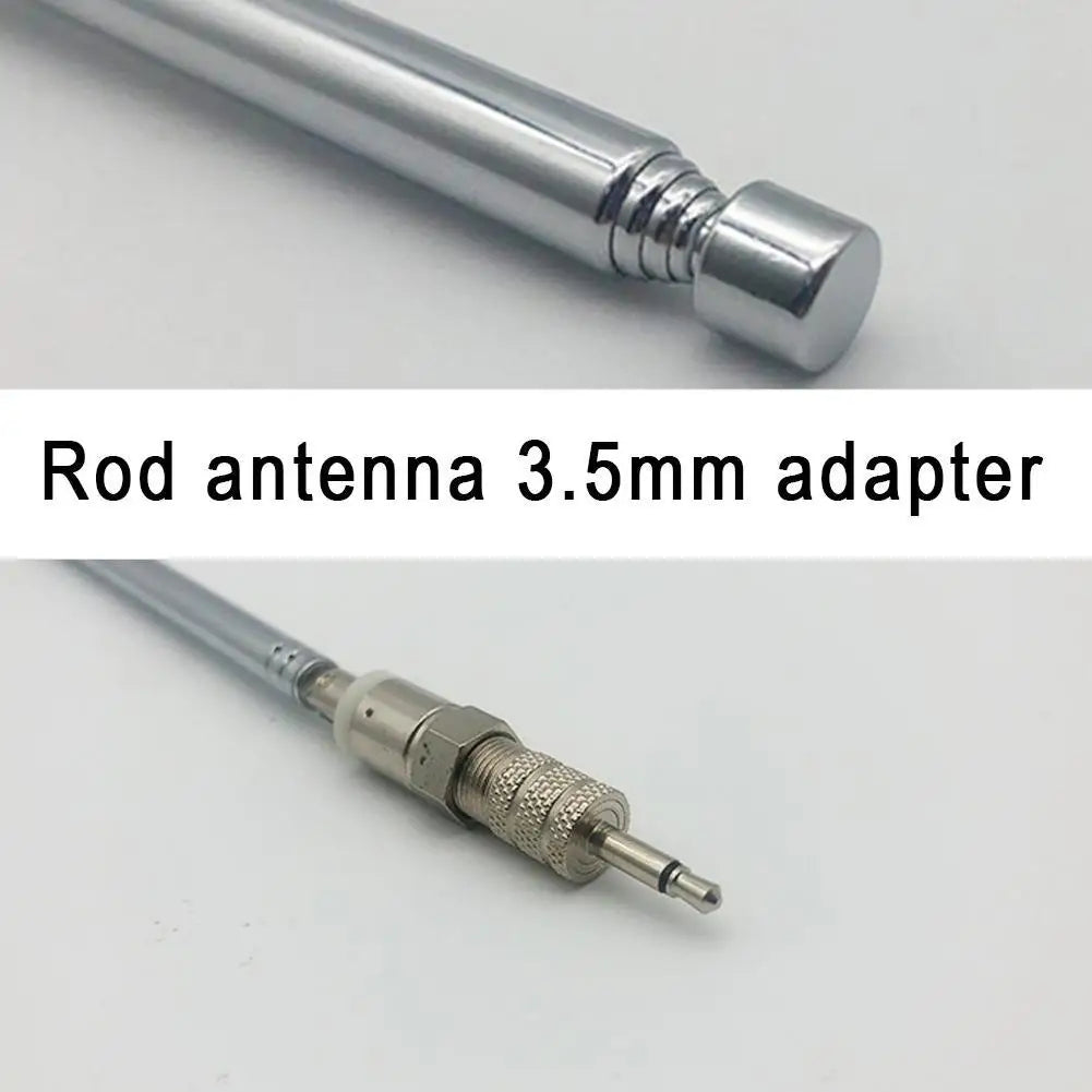 Telescopic FM Radio Antenna – 3.5mm, PAL & F-Type Adapters
