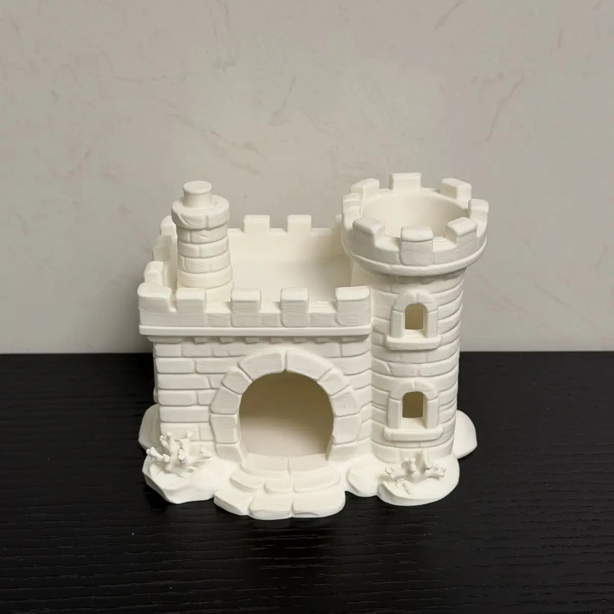3D Printed Castle Aquarium Ornaments Multi-Opening Fish & Shrimp Hideout, Fairy Tale Themed Decor for Freshwater Saltwater Tanks Oasis Select