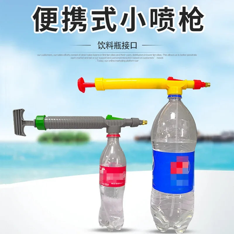 High Pressure Air Pump Manual Sprayer Adjustable Drink Bottle Spray Head Nozzle Garden Watering Tool Sprayer Agriculture Tools Oasis Select