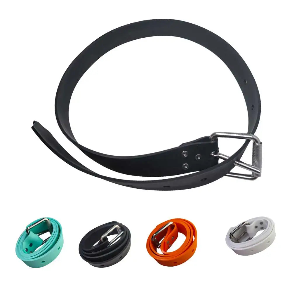 1.3M Cutable Diving Silicone Gel Rubber Weight Belt Spearfishing Freediving Stretchable Smooth Finish Waist Weight Belt Oasis Select