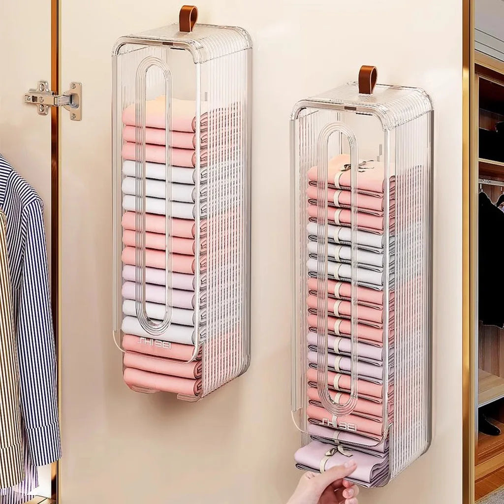 2PCS/1PC-Hanging Closet Organizer for Underwear Socks Panties Space Saving Storage Container Oasis Select